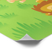 カートゥーンライオンプライドカスタムプリント ポスター (角)