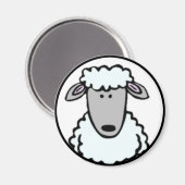 カートゥーンラム顔 マグネット (正面/裏面)