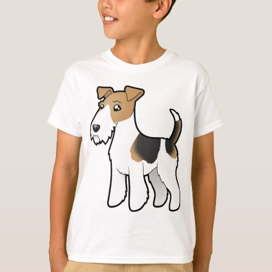 カートゥーンワイヤーキツネテリア Tシャツ (正面)