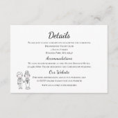 カートゥーン新婦白黒結婚ズ詳細 エンクロージャーカード (正面)