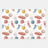 カートゥーン糸、毛布、靴下 ラッピングペーパーシート (正面3)