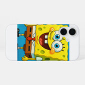 カートゥーン風の楽しい黄色のキャラクターiPhone 16ケース iPhone 16ケース (裏面横)