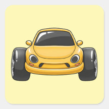 カートゥーン イエロー トゥーン カー