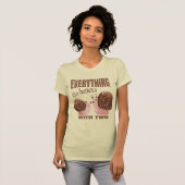 カートゥーン・カタツムリのカップル Tシャツ (正面フル)