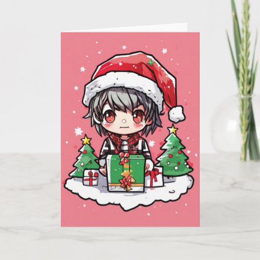 カートゥーン クリスマスカード カード (正面)