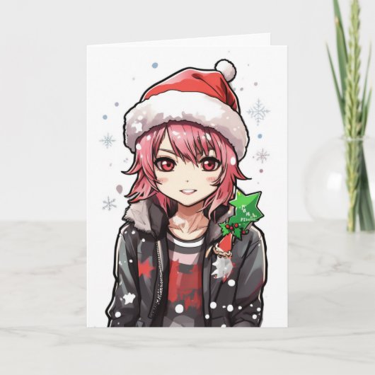 カートゥーン クリスマスカード カード (正面)