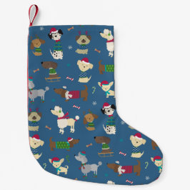 カートゥーン クリスマスパピー スモールクリスマスストッキング