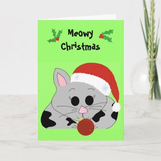 カートゥーン クリスマス キャット (正面)