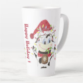 『カートゥーン・コぶら下がったウズ・クリスマス・ライトズ・ホリデー』 カフェラテマグ (右アングル)