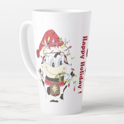 『カートゥーン・コぶら下がったウズ・クリスマス・ライトズ・ホリデー』 カフェラテマグ (左アングル)