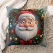 🎅 カートゥーン サンタのクリスマスデザイン 🎄 クッション (ブランケット)