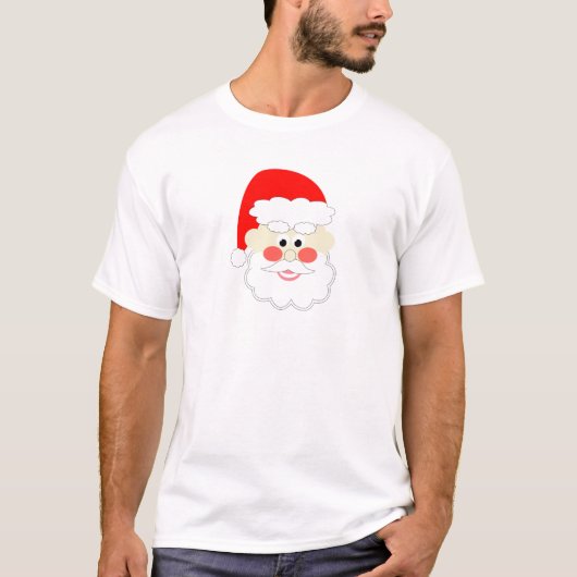 カートゥーン サンタ 赤 クリスマス キッズ Tシャツ (正面)