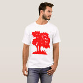 カートゥーン・ツリー - 赤 Tシャツ (正面フル)