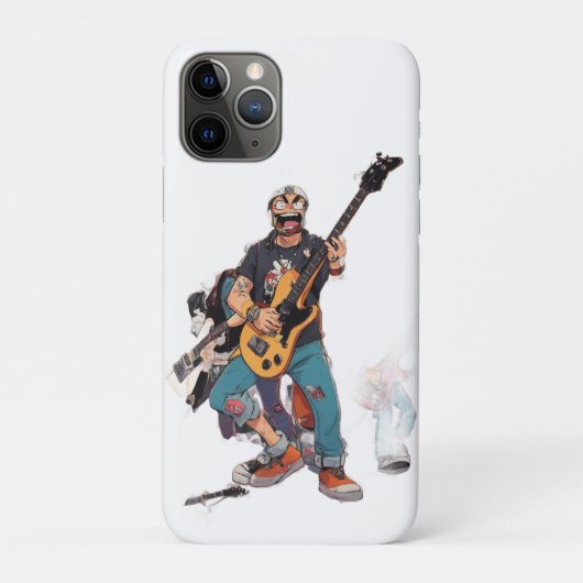 カートゥーン ハードコア パンクバンド - ハイエナジー アニメーション Case-Mate iPhoneケース (裏)