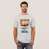 カートゥーン・ヒゲ猫をリスペクト Tシャツ (正面フル)