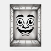 カートゥーン フェイス イラスト 大きな表情 アクリルサイン (正面)