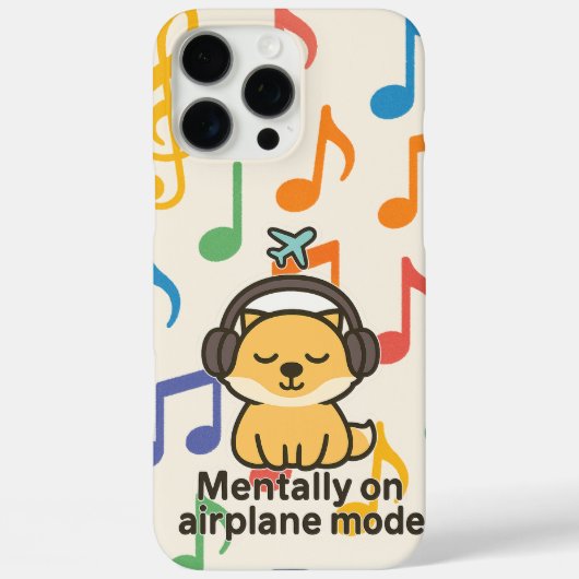カートゥーン・フォックス ステッカー | 精神的に機内モード Case-Mate iPhoneケース (裏面)