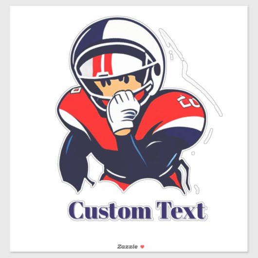 カートゥーン フットボール選手 シール (シート)