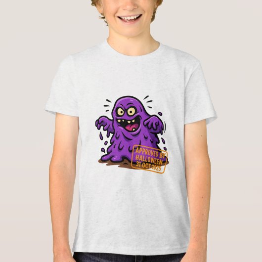 カートゥーン・ブロブ – ハロウィン公認 トライブレンドＴシャツ (正面)