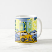 カートゥーン プラグイン ハイブリッドカー  コーヒーマグカップ (正面右)