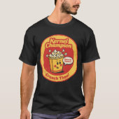 カートゥーン・ポップコーンバケツ "Kernel Champion" グラフィック Tシャツ (正面)