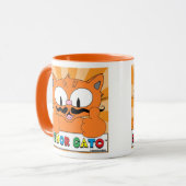 カートゥーン・マスタッシュ・キャット セニョール・ガトー・サムズアップ マグカップ (正面左)