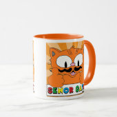 カートゥーン・マスタッシュ・キャット セニョール・ガトー・サムズアップ マグカップ (正面右)