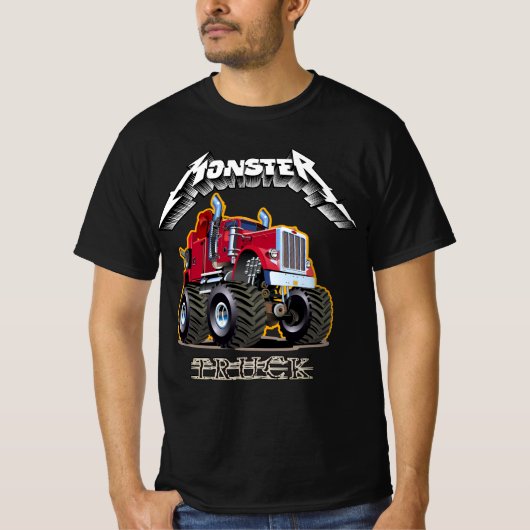 カートゥーン モンスタートラック Tシャツ (正面)
