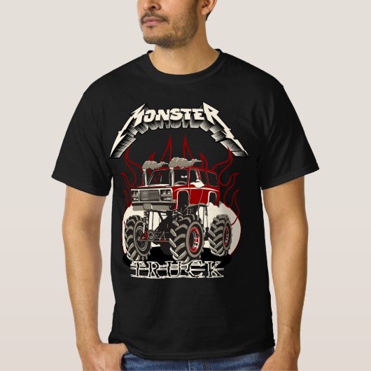 カートゥーン モンスタートラック Tシャツ (正面)