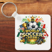 カートゥーン ワールド サッカー 2026 キーホルダー (正面)