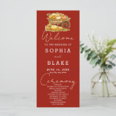 カートオブパンプキンス秋さくらんぼレッド結婚式 プログラム (スタンド正面)