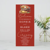 カートオブパンプキンス秋さくらんぼレッド結婚式 プログラム (スタンド正面)