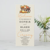 カートオブパンプキンス秋アッシュホワイト結婚式 プログラム (スタンド正面)