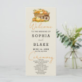 カートオブパンプキンス秋アッシュホワイト結婚式 プログラム (スタンド正面)