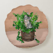 カートキットインカットニップアンティークポット ラウンドクッション (裏面)