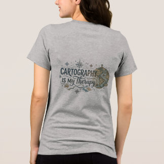 カートグラフィーが私の癒し 女性用 トライブレンドTシャツ
