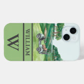 カートコースクラブスタイリッシュモノグラム名 Case-Mate iPhoneケース (裏面 (横))