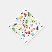 カートラック誕生日パーティー スタンダードカクテルナプキン (角)