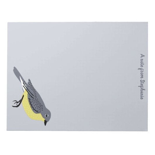 カートランドの野鳥好き文房具 ノートパッド (正面)