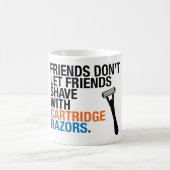 カートリッジかみそりのマグを避けて下さい コーヒーマグカップ (中央)