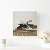 カートリッジマクロショット –  スクエア壁時計 (ホーム)