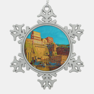 カートリッジマクロショット – スノーフレークピューターオーナメント
