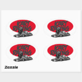 カートレーサー 楕円形シール (シート)