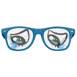 カートンおもしろい悲しい涙ぐんだ目 レトロサングラス