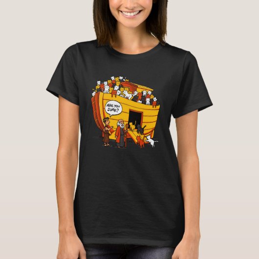カートンのノアの猫で本当ですかTシャツ Tシャツ (正面)