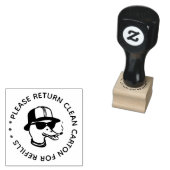 カートンの卵スタンプを返して下さい ラバースタンプ (押印)