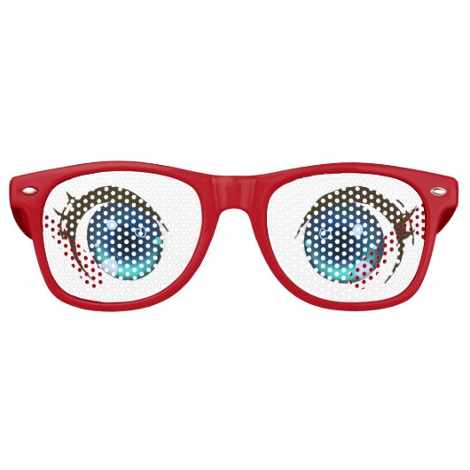 カートンオープンラウンドアイズ レトロサングラス (正面)