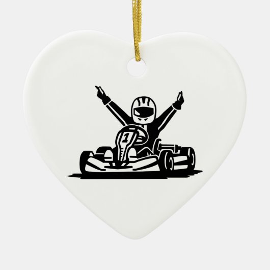 カート勝者 セラミックオーナメント (正面)