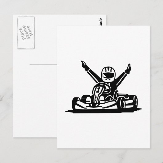 カート勝者 ポストカード (正面/裏面)