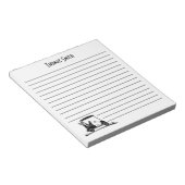 カート名のゴールデンレトリバー ノートパッド (アングル)